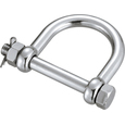 Wide D-Shackle with Hex Head Bolt & Cotter Pin